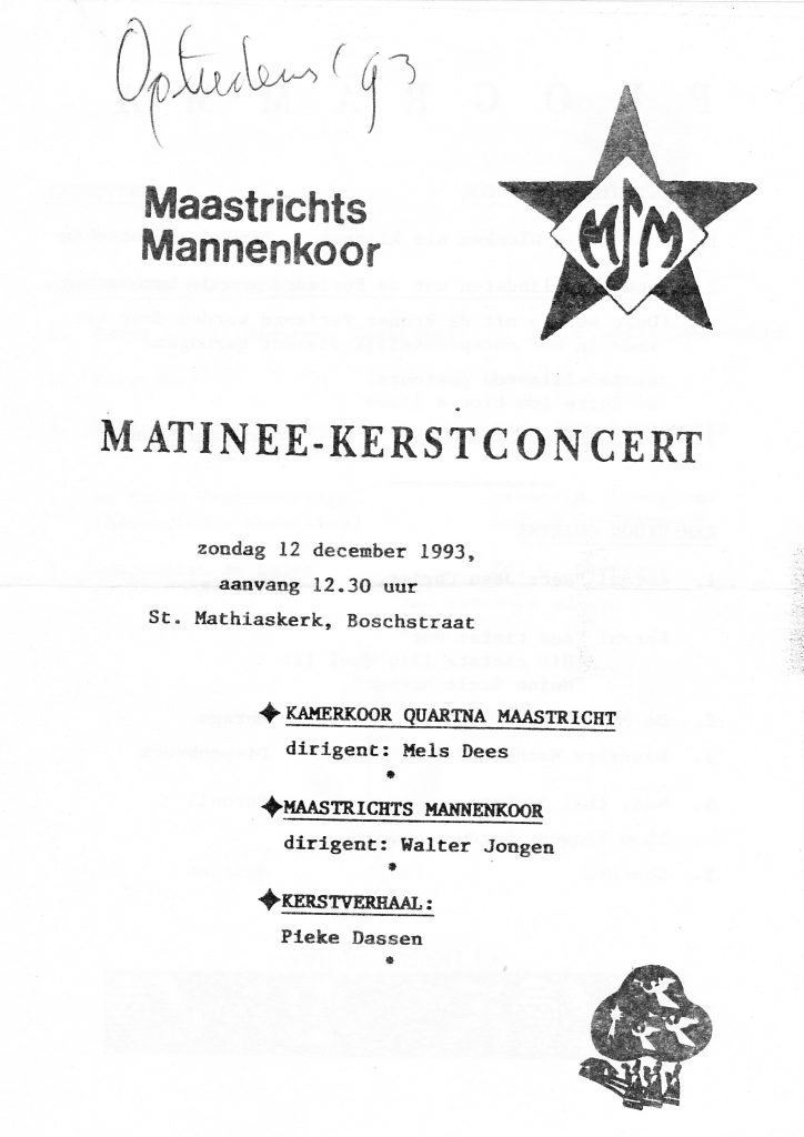 1993 Matinee Kerstconcert