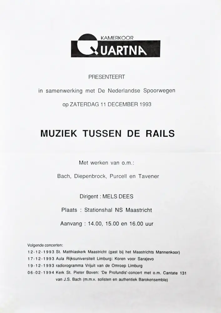 1993 Muziek tussen de rails