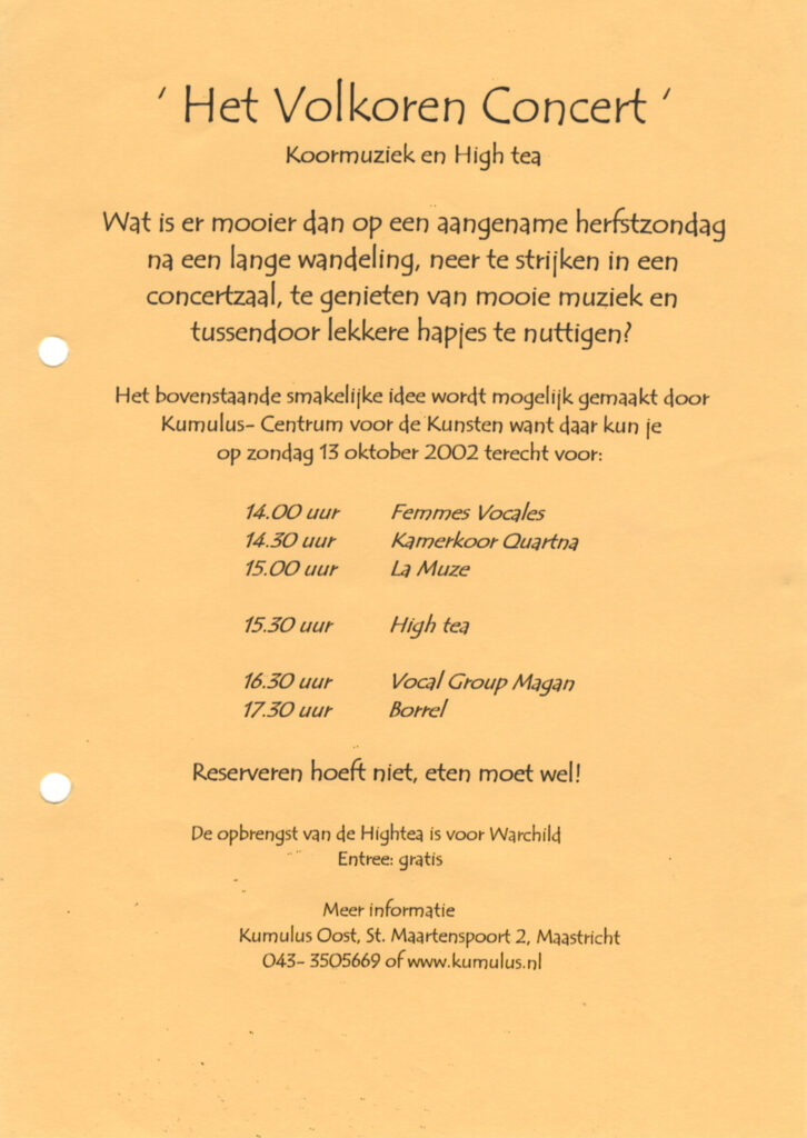 2003 Volkoren Concert