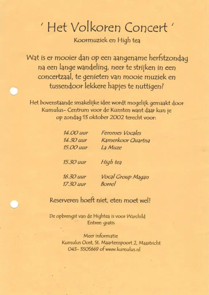 2003 Volkoren Concert